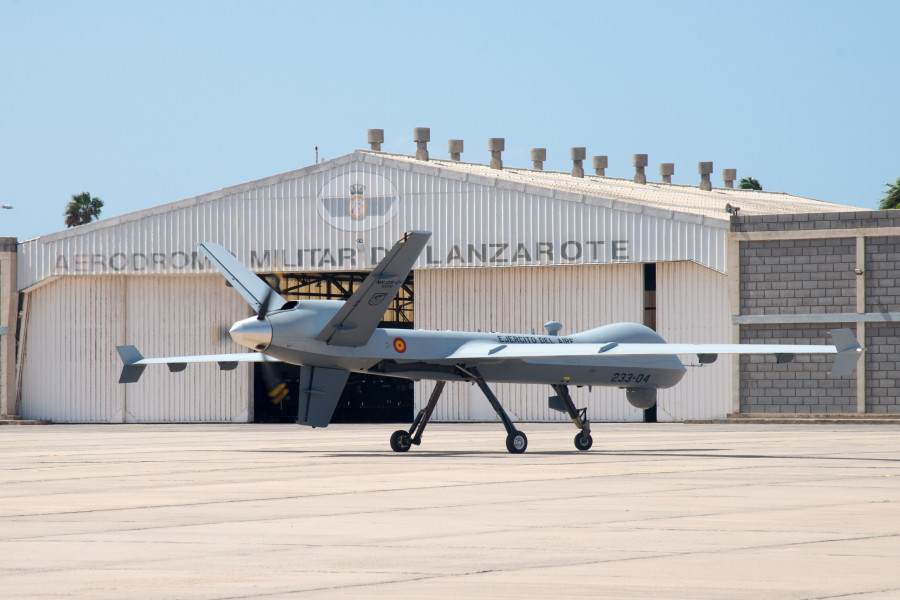 Primer vuelo del predator en lanzarote I