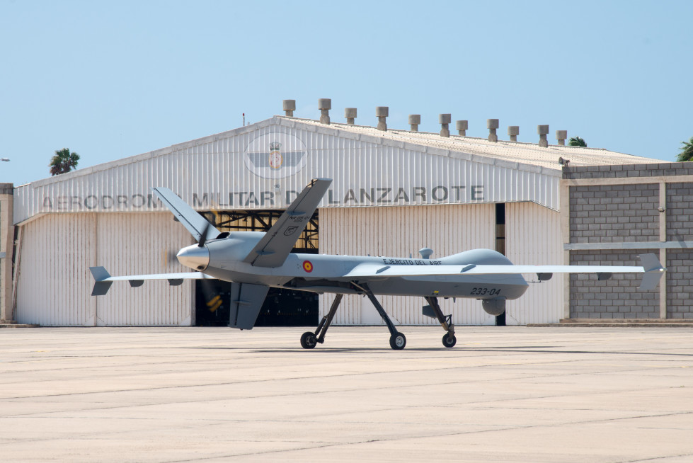 Primer vuelo del predator en lanzarote I