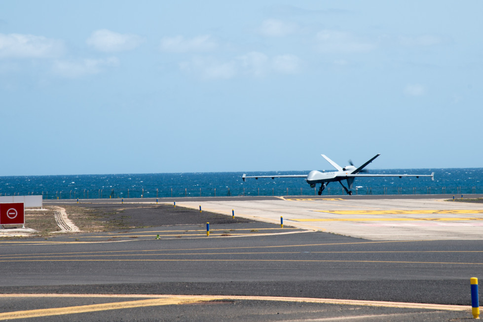 Primer vuelo del predator en lanzarote