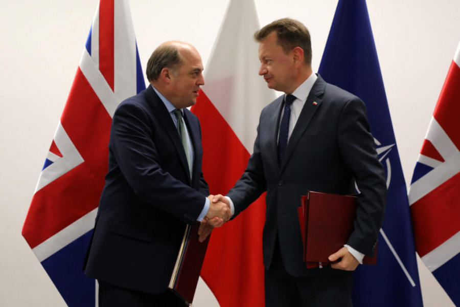 Acuerdo de defensa entre Polonia y Reino Unido del martes 4 de octubre. Foto Ministerio de Defensa de Reino Unido