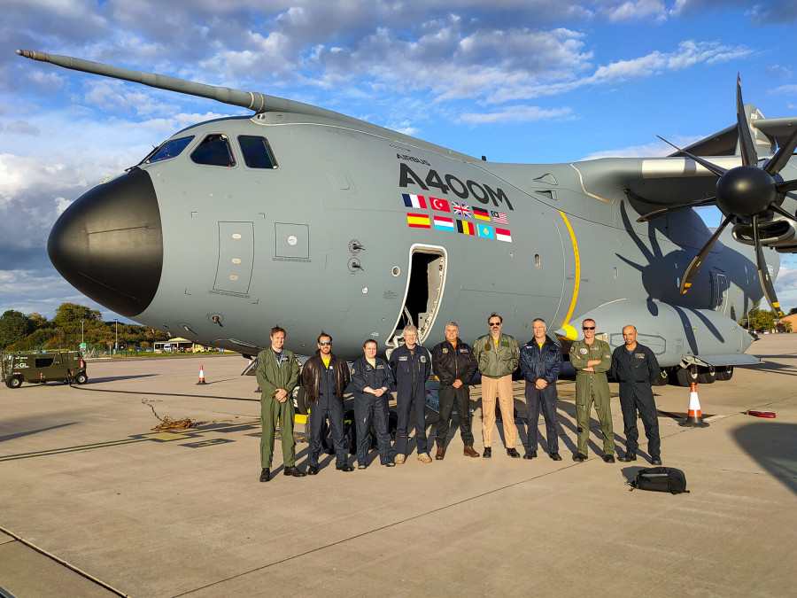 Avión A400M utilizado para probar tres capacidades en un solo vuelo. Foto Airbus Defence and Space