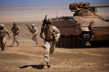 Entrenamiento en Pampa Chaca de Batallón de Infantería Bulnes Foto Ejército de Chile