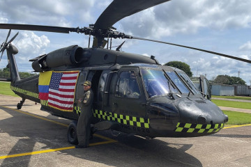 BlackHawk donados por EEUU. Foto imagen Policía Colombiana