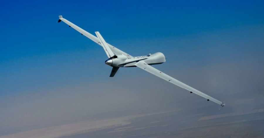 Aeronave no tripulada MQ 9A Block 5. Imagen GA ASI