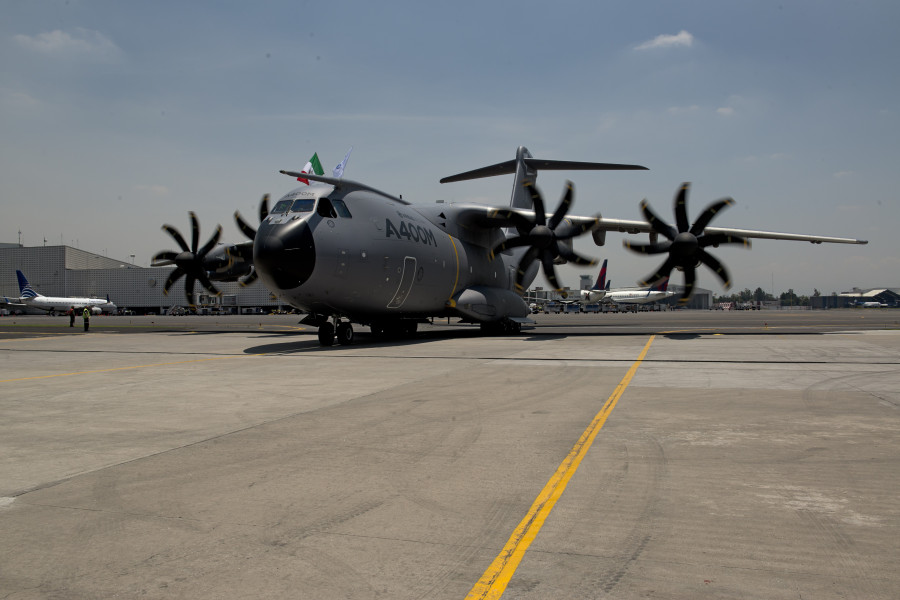 Visita de demostración del A400M a México en mayo de 2014