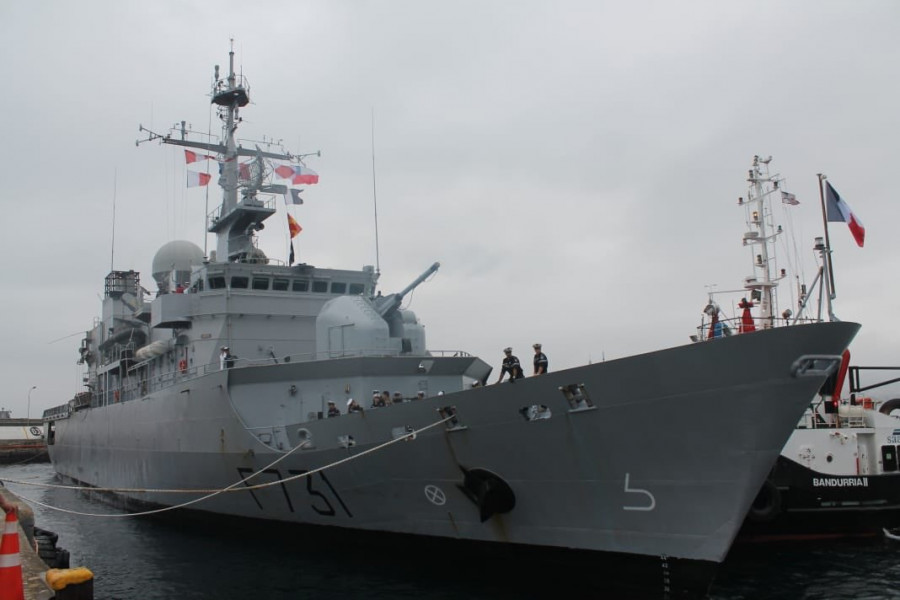 Fragata Prairial en visita en Valparaíso en 2019 Foto Armada de Chile