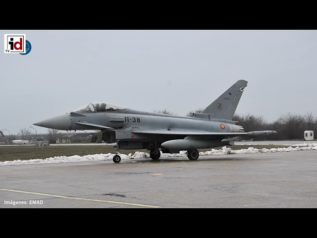 Seis Eurofighter españoles llegan a Bulgaria para reforzar el flanco este de la OTAN