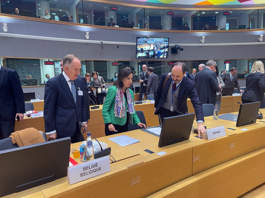 Robles en la reunion de ministros de la UE