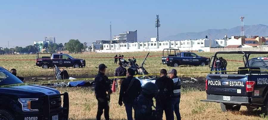 Cae helicóptero de Seguridad Pública de Aguascalientes en México y deja cinco muertos