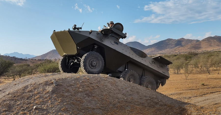 Conducción de carro Piraña 6x6 Foto Ejército de Chile