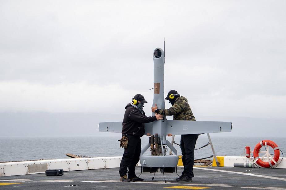 Pruebas del V Bat 128 de Martin UAV en el USS Portland Foto Departamento de Defensa de Estados Unidos