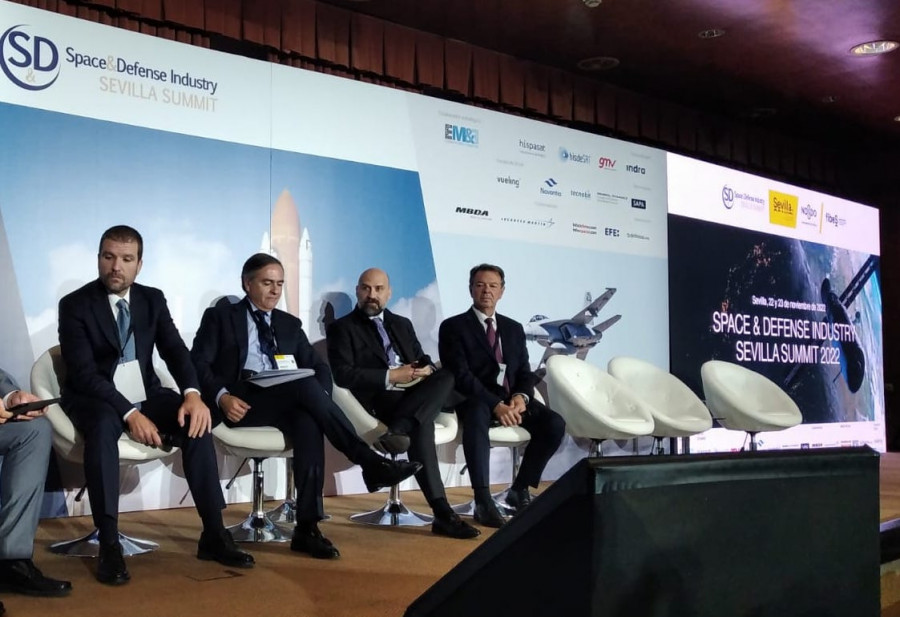 Javier Escribano, Ignacio Mataix, Joaquín Ortíz y Juan Escriña en el Sevilla Summit 2023