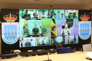 Videoconferencia ministerio de defensa rey