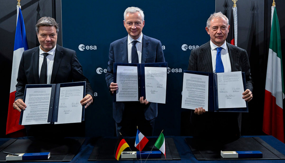 Francia, Italia y Alemania acuerdan desarrollar lanzadores espaciales para mejorar la autonomía europea