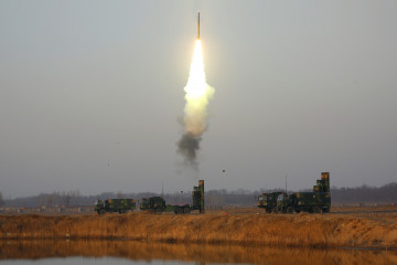 Sistema de misiles chino. Foto Ministerio de Defensa de la República Popular China