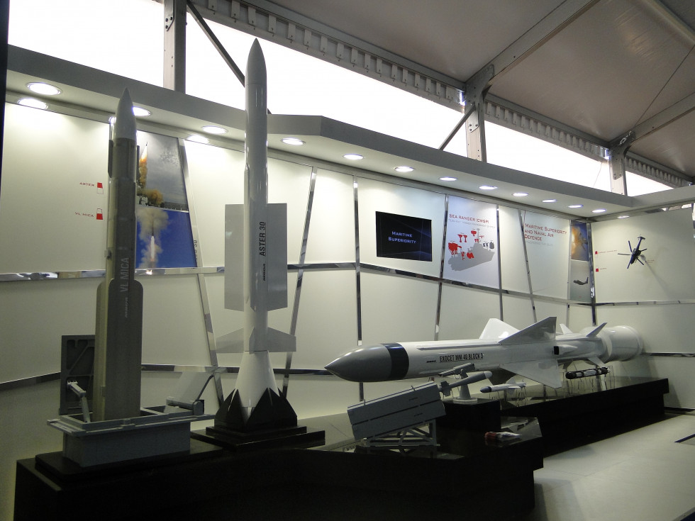 Stand de MBDA en una edición anterior de Exponaval Foto Nicolás García