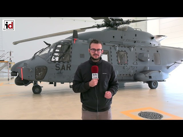 Nos subimos a bordo de un NH90 Lobo, el helicóptero más moderno del Ejército del Aire