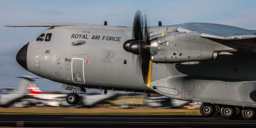 Avión de transporte A400M. Foto Royal Air Force