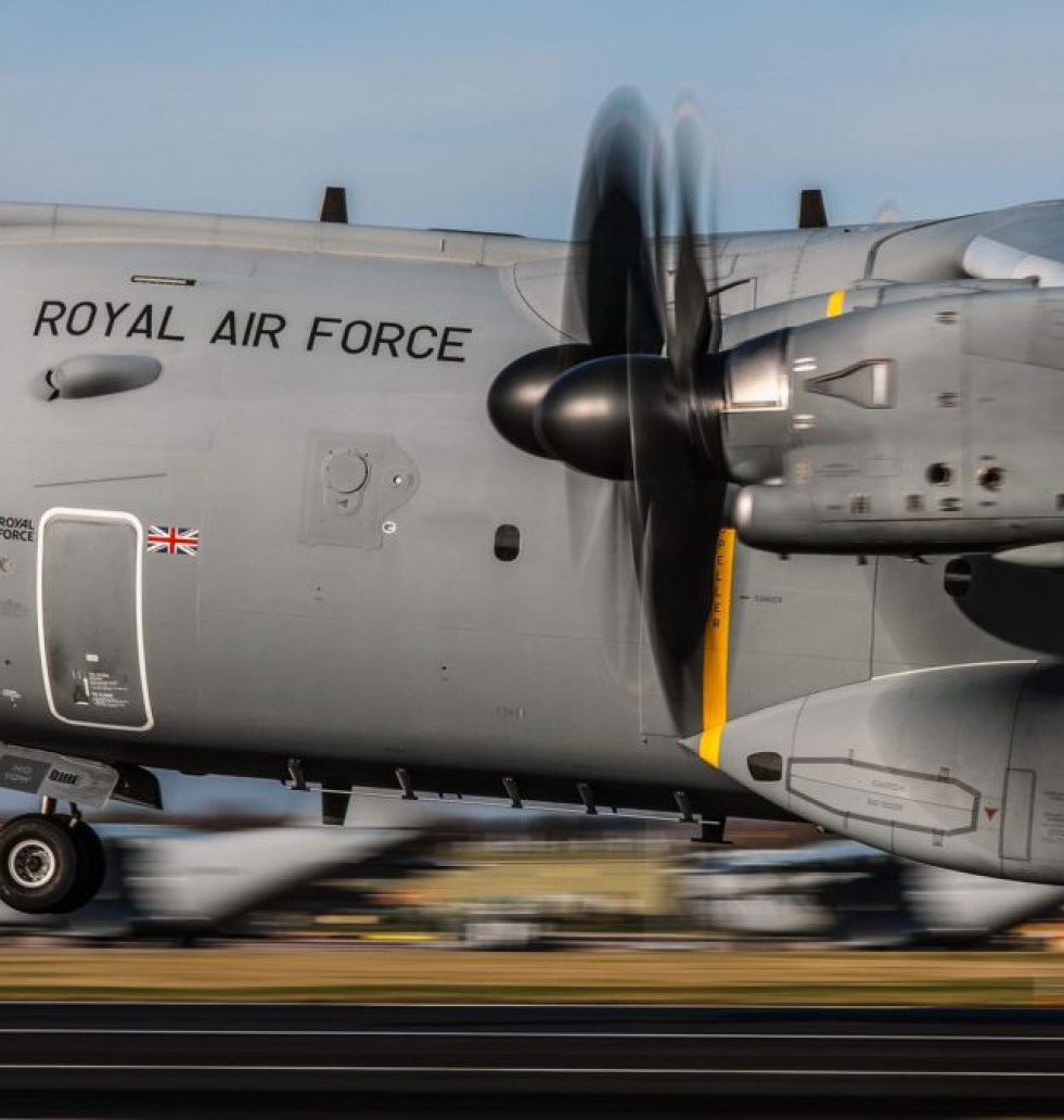 Avión de transporte A400M. Foto Royal Air Force