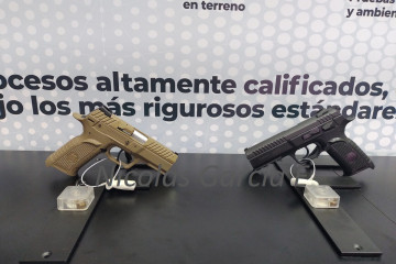 Pistola Esparta F y pistola Tornado F calibre 9 x 19 mm Foto Nicolás García