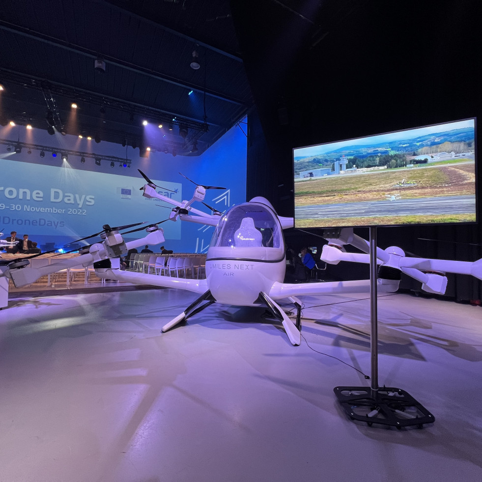 Umiles Next muestra su aerotaxi en Bruselas durante los Drone Days
