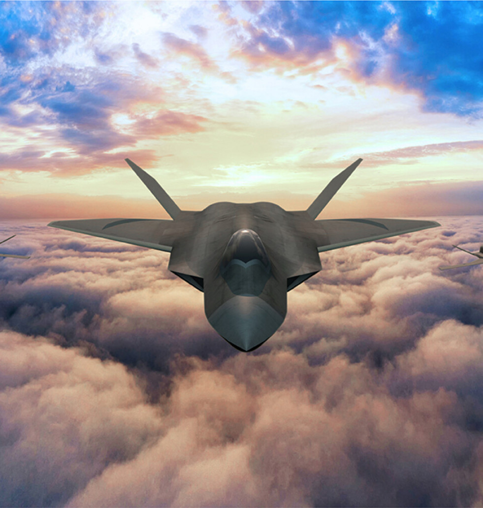 Aspecto del futuro avión de combate del programa británico Tempest. Imagen Gobierno de Reino Unido
