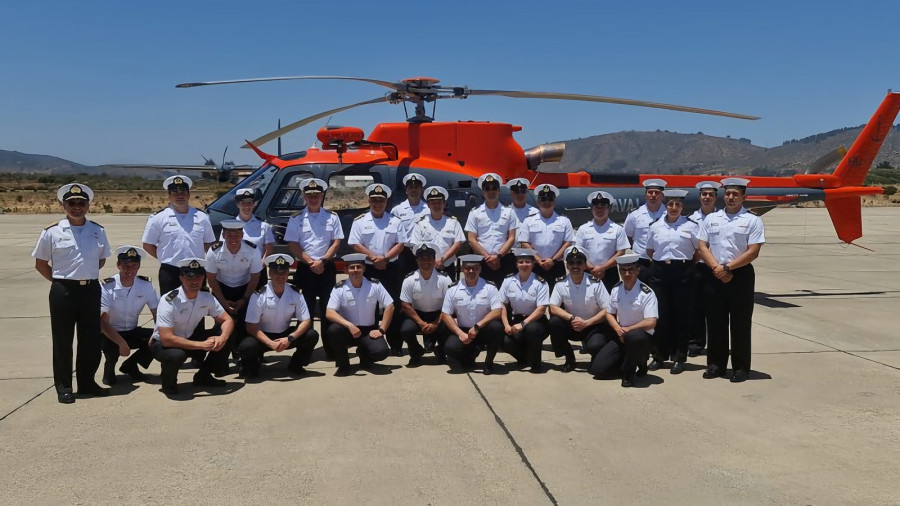 Presentación del cuarto helicóptero Airbus H125 Foto Armada de Chile