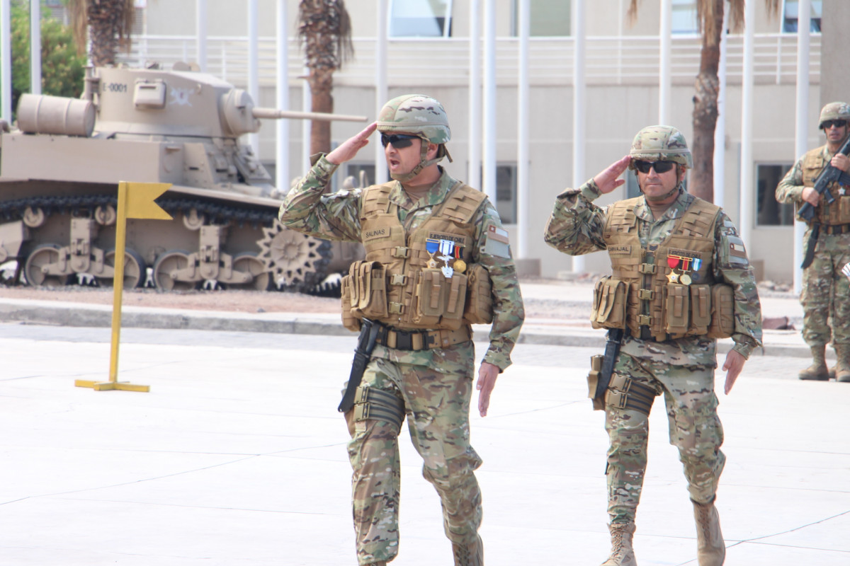 Cambio de mando en el Cecombac Foto Eju00e9rcito de Chile