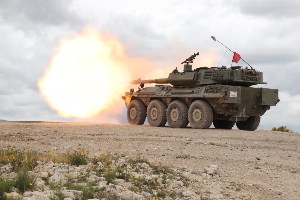 Centauro disparo ejercito de tierra