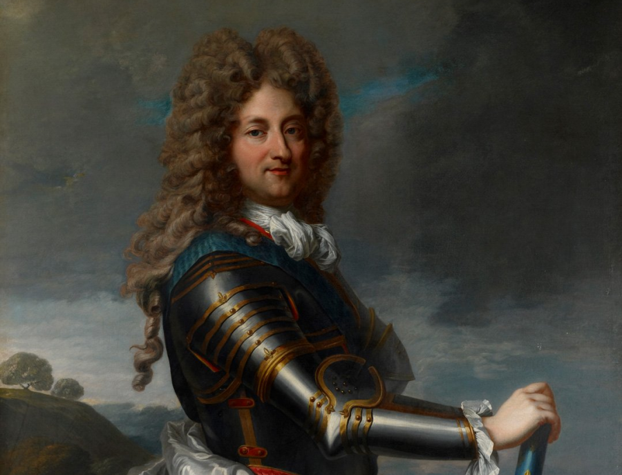 Portrait of Philippe d'Orléans, Duke of Orléans in armour by Jean Baptiste Santerre