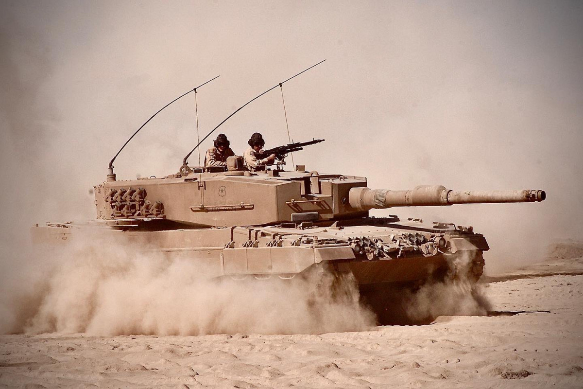 Tanque Leopard 2A4 en maniobras en el norte foto Eju00e9rcito de Chile