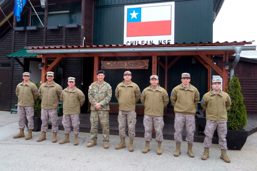Personal del Ejército de Chile en la misión Eufor Althea Foto Estado  Mayor Conjunto de Chile