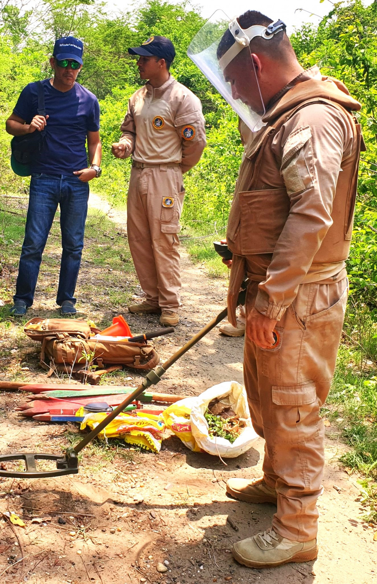 Desminado Colombia 2. Foto Infodefensa