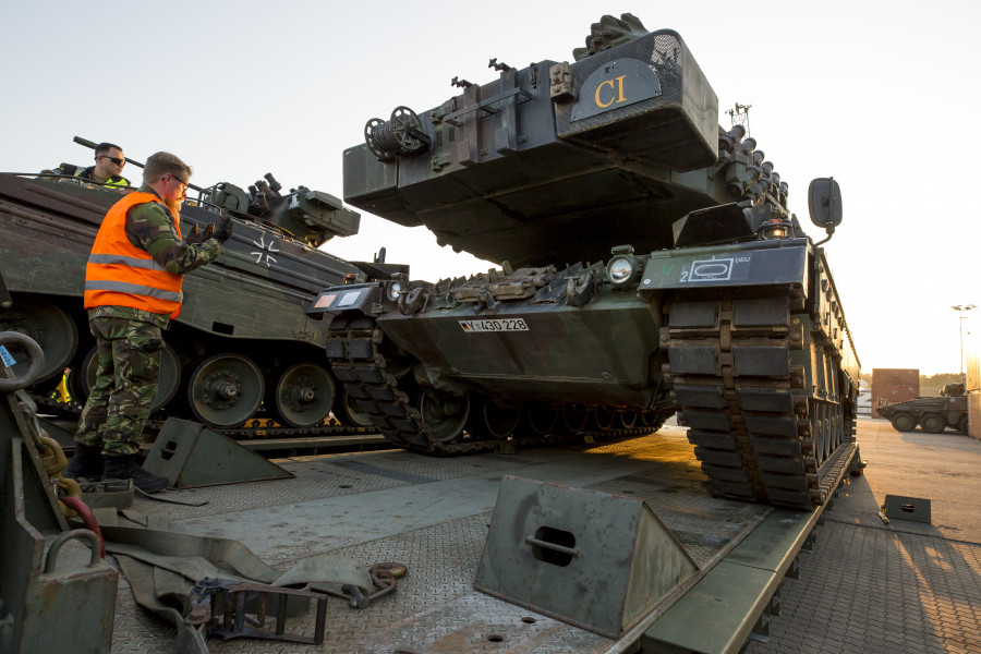 Carro de combate alemán Leopard 2. Foto Bundeswehr