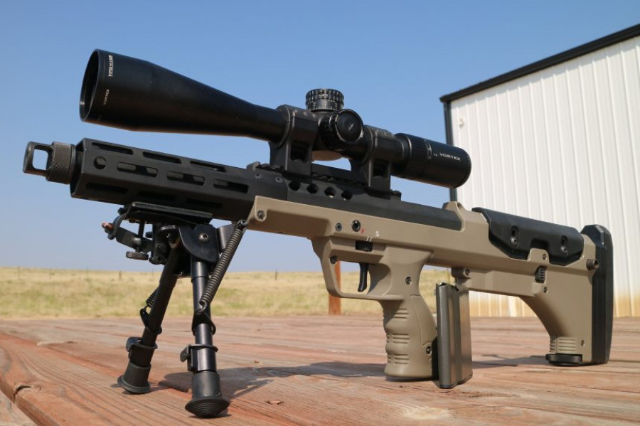 Fusil de francotirador SRS A2 Covert Foto Desert Tech