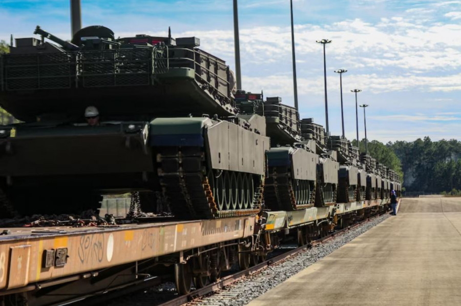 Carros de combate estadounidenses. Foto Departamento de Defensa de EEUU