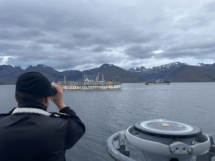 LSG 1617 Puerto Natales efectuando control de embarcaciones en su primera comisión del año 2023 Foto Armada de Chile