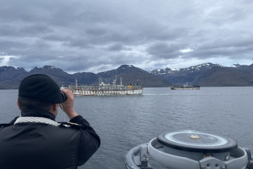 LSG 1617 Puerto Natales efectuando control de embarcaciones en su primera comisión del año 2023 Foto Armada de Chile