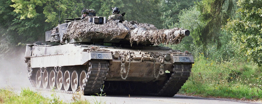 Carro de combate Leopard 2 A6. Foto KMW