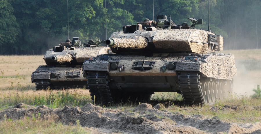 Carros de combate Leopard 2 A7 . Foto KMW