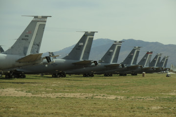 Aviones KC 135 de la Fuerza Aérea de Estados Unidos. Foto USAF