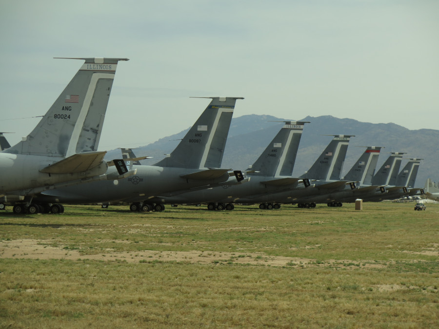 Aviones KC 135 de la Fuerza Aérea de Estados Unidos. Foto USAF