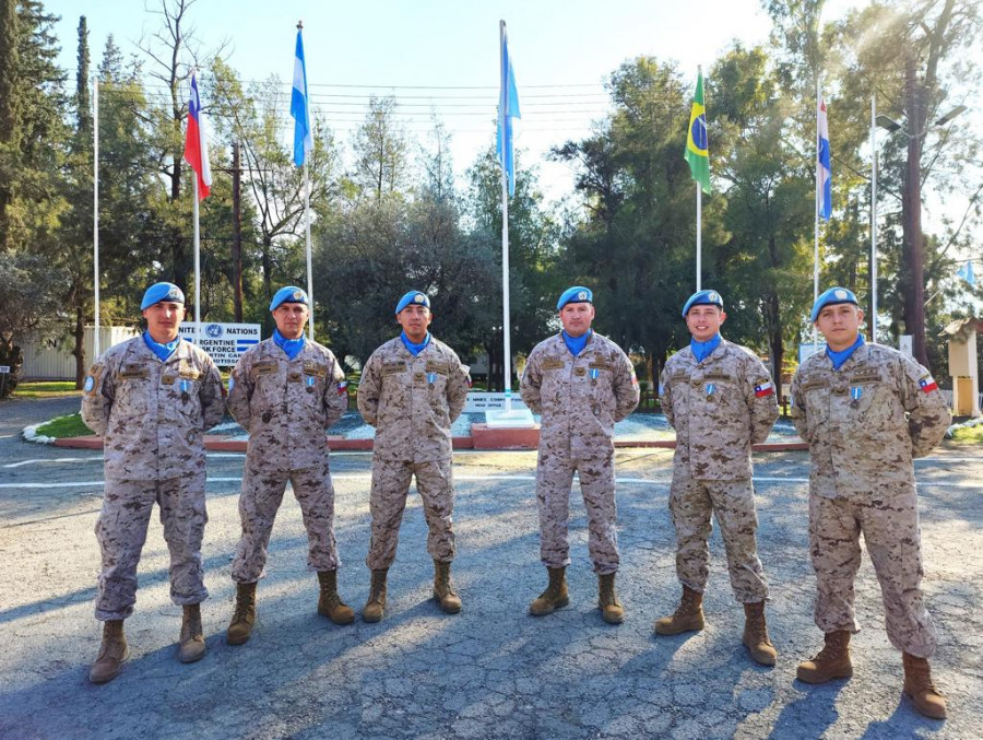 Personal de la Fuerza de Paz Unficyp 39 Foto Ejército de Chile