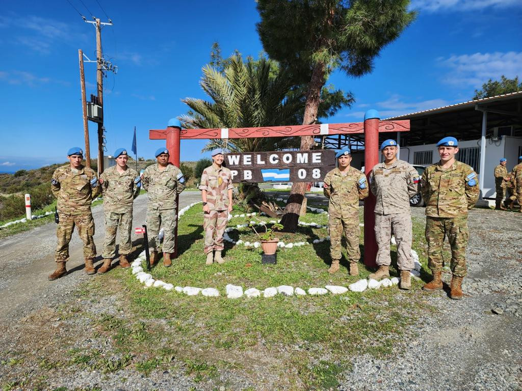 Personal militar argentino y chileno en Chipre Foto Eju00e9rcito de Chile