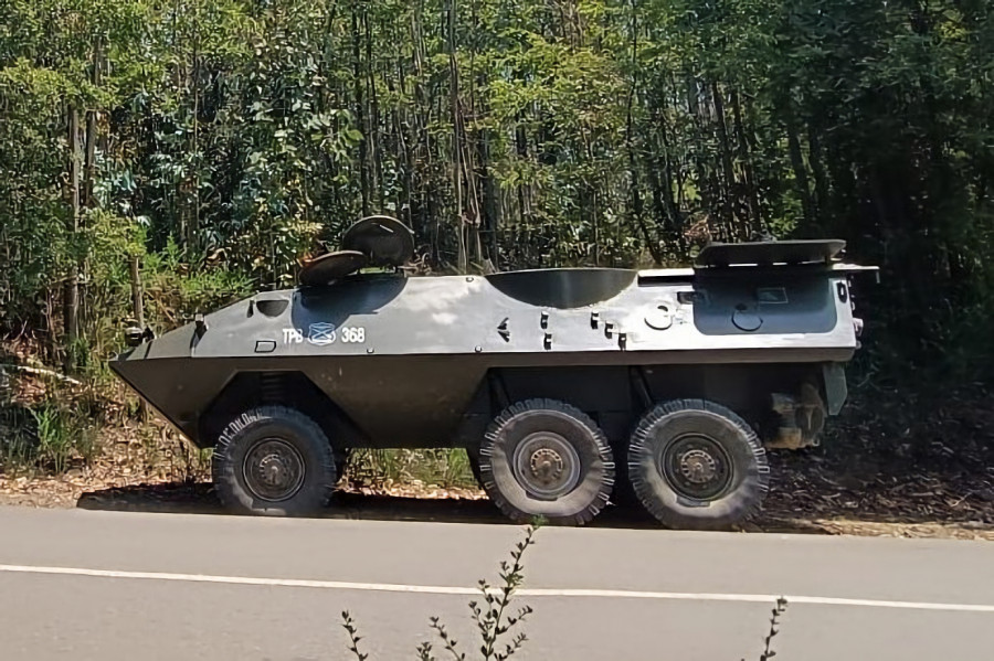 Carro Mowag Famae Piraña 6x6 de la 3 Comisaría COP Malleco Foto Carabineros de Chile