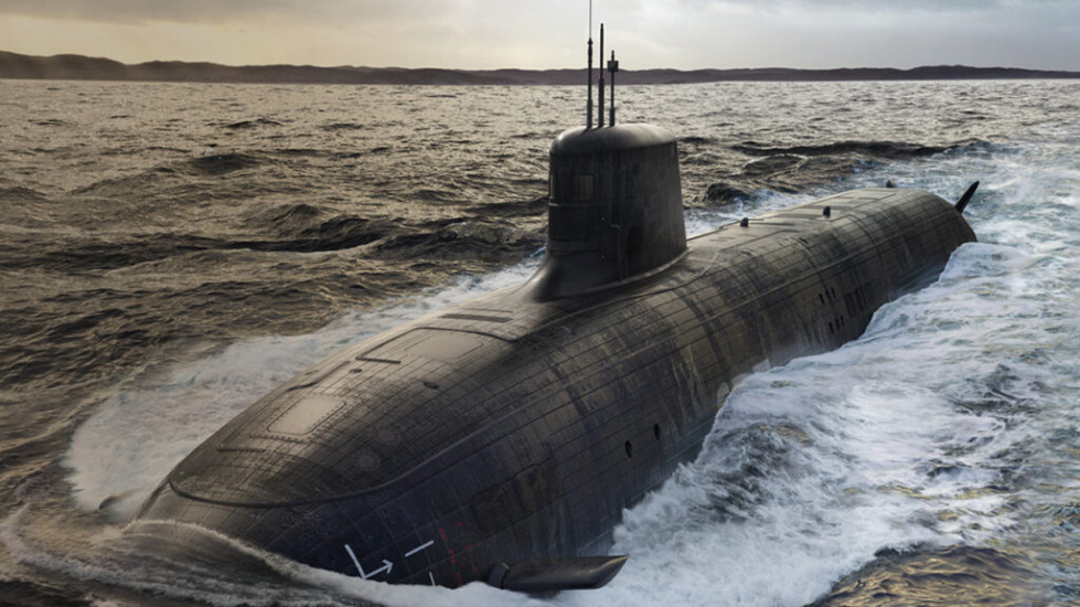 Aspecto del futuro submarino SNN Aukus. Imagen BAE Systems