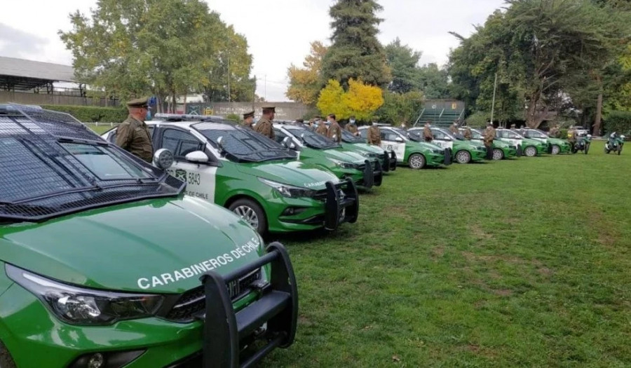 Radiopatrullas Fiat Cronos de Carabineros de Chile Foto  Gobierno Regional de La Araucanía