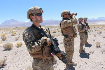 Patrulla de la Brimot Calama en Ollague Foto Ejército de Chile