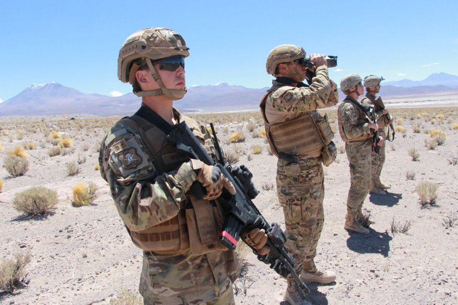 Patrulla de la Brimot Calama en Ollague Foto Ejército de Chile