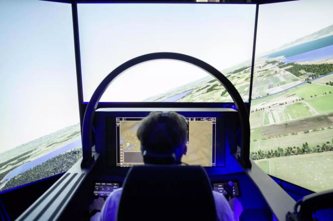 Simulador de vuelo del programa FCAS en Manching, Alemania. Foto Airbus01